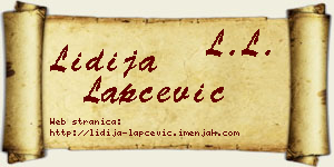 Lidija Lapčević vizit kartica